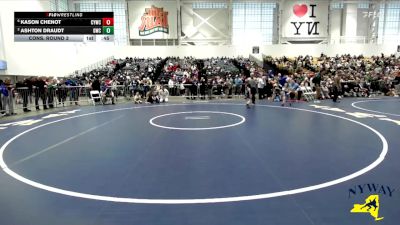 41 lbs Cons. Round 3 - Kason Chenot, Columbia Youth Wrestling Club vs Ashton Draudt, Gowanda Wrestling Club