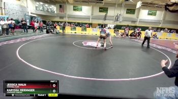 124 lbs 1st Place Match - Jessica Waln, Tatanka Tuff vs Karyssa Meidinger, LaMoure Loboes