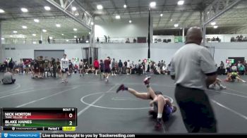 98 lbs Round 4 (6 Team) - Nick Horton, TNWC Yellow vs Blake Haines, Gettysburg