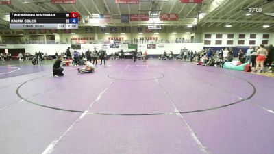 117 lbs Cons. Semi - Kaura Coles, Unattached vs Alexandra Waitsman, William Jewell College
