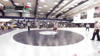 197 lbs 1st Place Match - Oliver Parker, Springfield College vs Tucker Seidel, Messiah