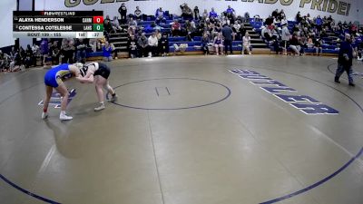 155 lbs Cons. Round 3 - Contessa Cotelesse, Laurel Hs vs Alaya Henderson, Cannon McMillan