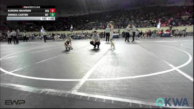 75 lbs 5th Place - Onnika Carter, HBT Grapplers vs Aurora Bearden, Skiatook Youth Wrestling