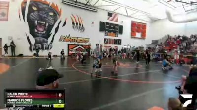 56 lbs Cons. Round 1 - Caleb White, Powell Wrestling Club vs Markos Flores, Powell Wrestling Club