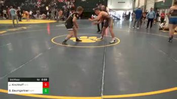 195 lbs 3rd Place - Jacob Kirchhoff, SC Spider Claws vs Braden Baumgartner, Raptors