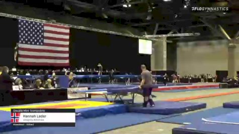 Hannah Leder - Double Mini Trampoline, Integrity Athletics - 2021 USA Gymnastics Championships