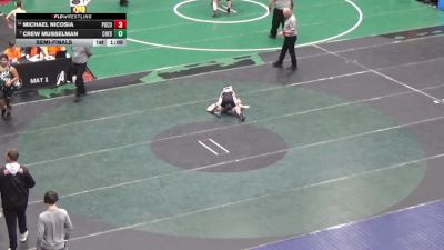 82 lbs Semifinal - Michael Nicosia, Pocono Mtn East vs Crew Musselman, Chestnut Ridge