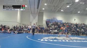 190 lbs Champ. Round 1 - William Gates, West Harrison High School vs JD Matthews, North Pontotoc High School
