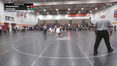 113 lbs Quarterfinal - Rylan Seacrist, Brecksville-Broadview Hts. vs Royce Beal, Hudson