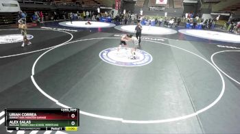 106 lbs Cons. Semi - Uriah Correa, Sunkist Kids Monster Garage vs Alex Salas, Matilda Torres High School Wrestling