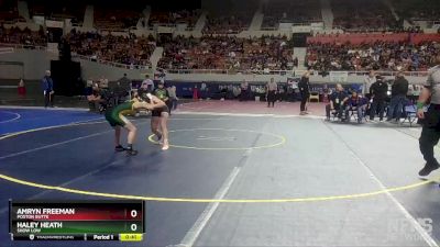 100 lbs Cons. Round 3 - Amryn Freeman, Poston Butte vs Haley Heath, Show Low