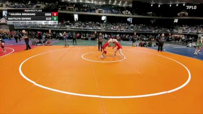 6A 107 lbs Champ. Round 1 - Valeria Medrano, Edinburg vs Mattilyn Givens, Allen