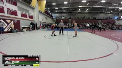 165 lbs Cons. Round 2 - Nathaniel Johnson, Ganado vs Logan Brandt, Mica Mountain