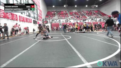 106 lbs Rr Rnd 3 - Tucker Bryson, Division Bell Wrestling vs Kingston Hartfield 1, OKC Saints Wrestling