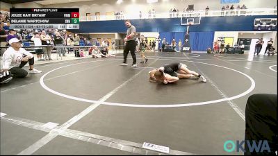 67-70 lbs Final - Jolee Kait Bryant, Prime Wrestling vs Delanie Wartchow, Shelton Wrestling Academy