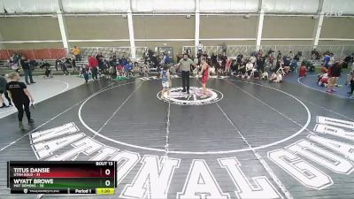 135 lbs Quarters & Wb (16 Team) - Titus Dansie, Utah Gold vs Wyatt Browe, Mat Demons