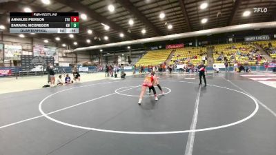 118 lbs Quarterfinal - Saraval McGregor, Kelly Walsh vs Annalee Pierson, Sturgis