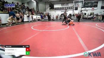 85 lbs Rr Rnd 2 - Stonewall Coombes, Tahlequah Wrestling Club vs Klay Adams, Miami Takedown Club