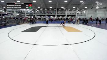 124 lbs Consi Of 8 #2 - Adrien Provencher, Vergennes vs Zachary Schwartz, Newtown