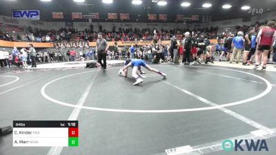 84 lbs Rr Rnd 4 - Calin Kinder, Piedmont vs Aceyn Marr, Newkirk Takedown Club