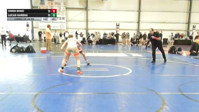113 lbs Consi Of 64 #2 - Owen Bond, VA vs Lucas Kareha, PA