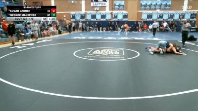175 lbs Quarterfinal - George Mansfield, Layton vs Logan Garner, Corner Canyon