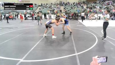 156 lbs Final - Mikey Vargas, Team Coalinga vs Anzor Zalov, Sacramento Wrestling Bears