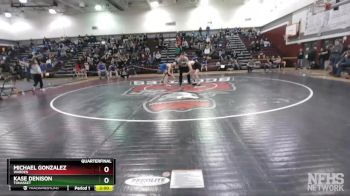 120 lbs Quarterfinal - Michael Gonzalez, Warden vs Kase Denison, Tonasket