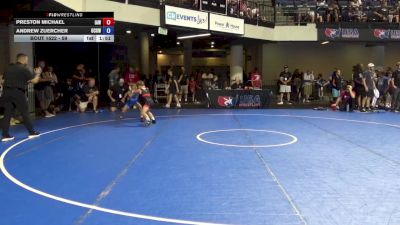 59 lbs Cons. Sub-quarters - Preston Michael, Immortal Athletics WC vs Andrew Zuercher, Ohio Crazy Goats Wrestling