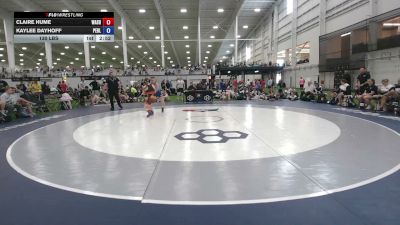 130 lbs Claire Hume, Washington J vs Kaylee Dayhoff, Pennsylvania Blue