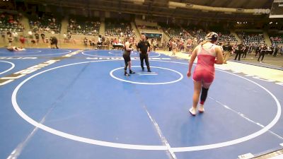 150 lbs Rr Rnd 3 - Lizabeth Roesener, Choctaw Ironman Youth Wrestling vs Lilian Williams, Tulsa Blue T Panthers