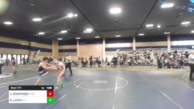 102 lbs Round Of 32 - Jantz Greenhalgh, Carbon WC vs Kash Larkin, Valiant College Prep