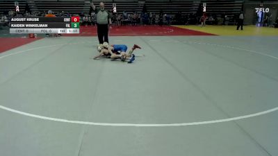 85 lbs Semis & 1st Wrestleback (8 Team) - August Kruse, Centennial vs Kaiden Winkelman, Foley