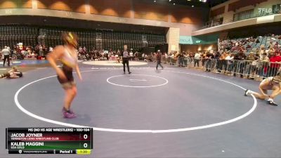 100-104 lbs Round 1 - Kaleb Maggini, USA GOLD vs Jacob Joyner, Yerington Lions Wrestling Club