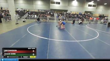 106 lbs Cons. Round 5 - Mason Shirk, IA vs Sam Davidson, IA