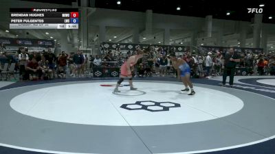 97 kg Champ. Rd Of 32 - Brendan Hughes, Mt. Spokane Wrestling Club vs Peter Fulgentes, Lions Wrestling Club
