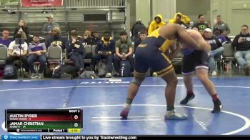 285 lbs Quarterfinals (8 Team) - Jamar Christian, Averett vs Austin Ryder, Mount Union