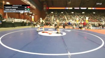 2A-150 lbs Champ. Round 1 - Cash Vollmer, Tongue River vs Garrett Wiggins, Greybull/Riverside