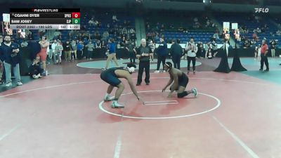 190 lbs Semifinal - Cqahni Dyer, Springfield Central vs Sam Josey, Saint John's Prep