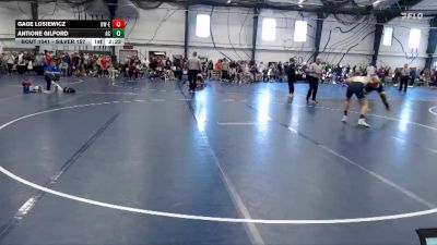 Silver 157 lbs Champ. Round 1 - Antione Gilford, Augustana (IL) vs Gage Losiewicz, Wisconsin-Eau Claire