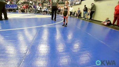 47 lbs Rr Rnd 1 - Rally Smith, Hinton Takedown Club vs Tinley Jones, Kingfisher YellowJackets