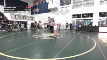 132 lbs Cons. Round 2 - Matthew Salas, Los Alamitos vs Ronnie Quiroa, Warren