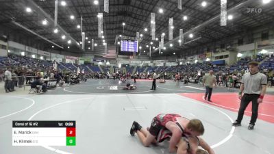 150 lbs Consi Of 16 #2 - Ethan Marick, David City HS vs Hayden Klimek, GI Grapplers