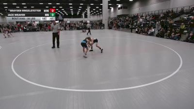 56 lbs Cons. Sub-quarters - Brayden Ringelstetter, MN Elite Wrestling Club vs Jace Weaver, Moen Wrestling Academy