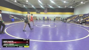 157 lbs Cons. Round 1 - Avery Bartek, Spring Hill Wrestling Club vs Judah Larson, Berge Elite Wrestling Academy