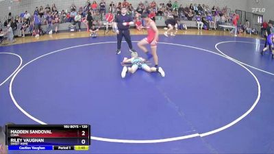 120 lbs Champ. Round 2 - Madden Sandoval, COWA vs Riley Vaughan, Sweet Home