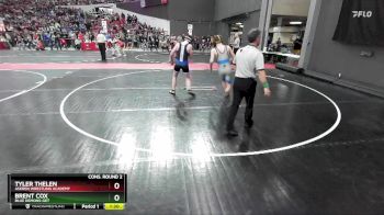 150 lbs Cons. Round 2 - Tyler Thelen, Askren Wrestling Academy vs Brent Cox, Blue Demons-GET