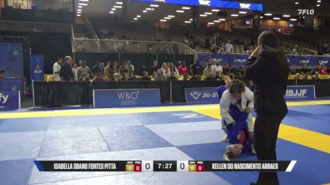 Kellen Do Nascimento Arraes vs Isabella Sbano Fortes Pitta 2026 Pan Jiu Jitsu IBJJF Championship