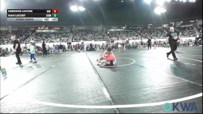 120 lbs Consolation - Emerson Luxton, Raw Wrestling Club vs Kiah Locust, Cowboy Wrestling Club