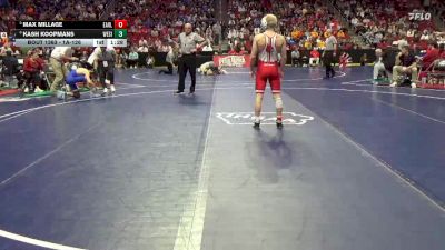 1A-126 lbs Quarterfinal - Max Millage, Earlham vs Kash Koopmans, West Sioux, Hawarden